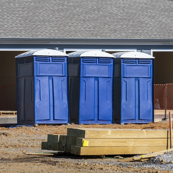 how can i report damages or issues with the portable toilets during my rental period in Iva South Carolina